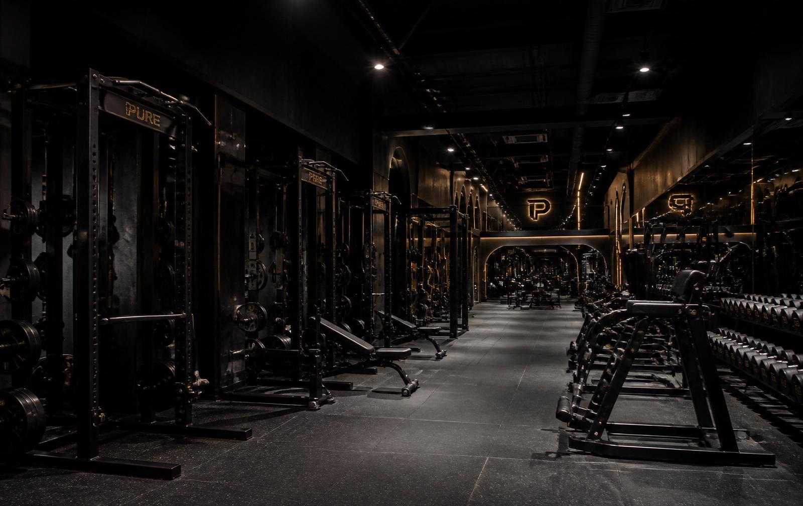 Interior premium da academia Elite Fitness